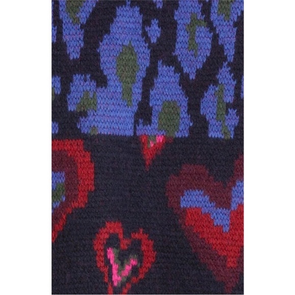 FARM Rio Multicolor Heart Pattern Cardigan - Picture 6 of 8